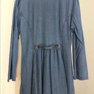 Pioneer style pullover denim dress